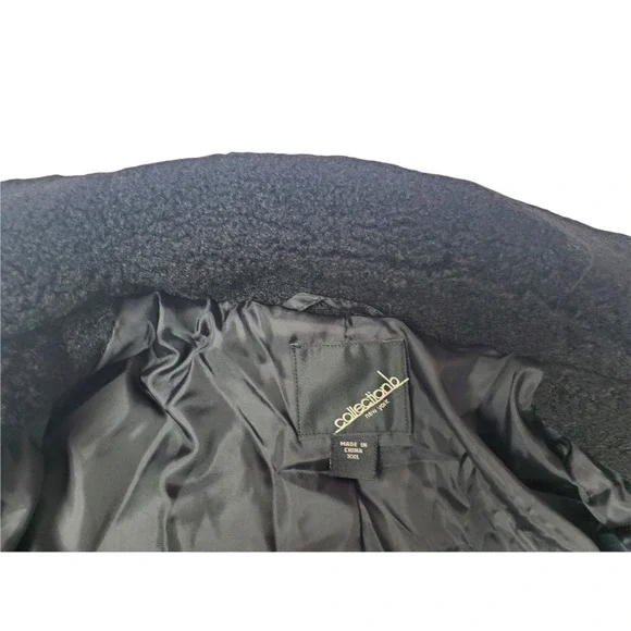 New Collection B Womens Faux-Fur Coat Polyester Black XXL - Picture 4 of 7